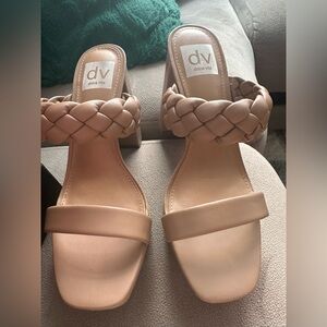 Dolce Vita Tan Quilted Sandals